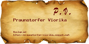 Praunstorfer Viorika névjegykártya